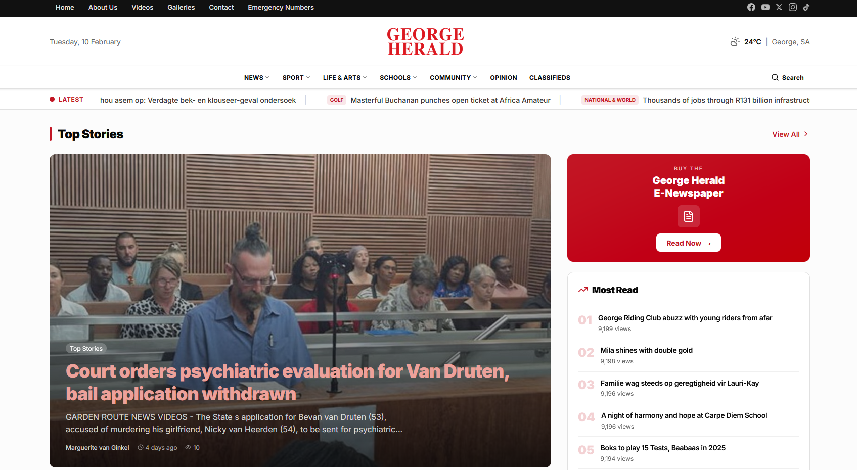 George Herald — Next.js · News Platform · CMS